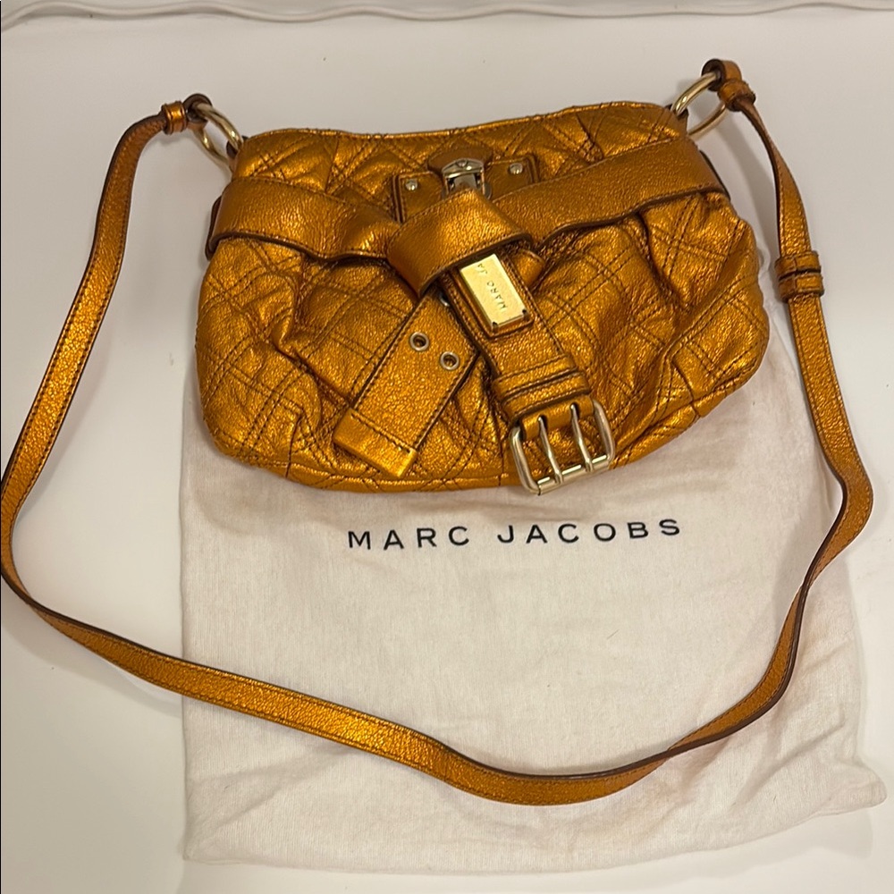 Like New Marc Jacobs Gold Quilted Women's Bag